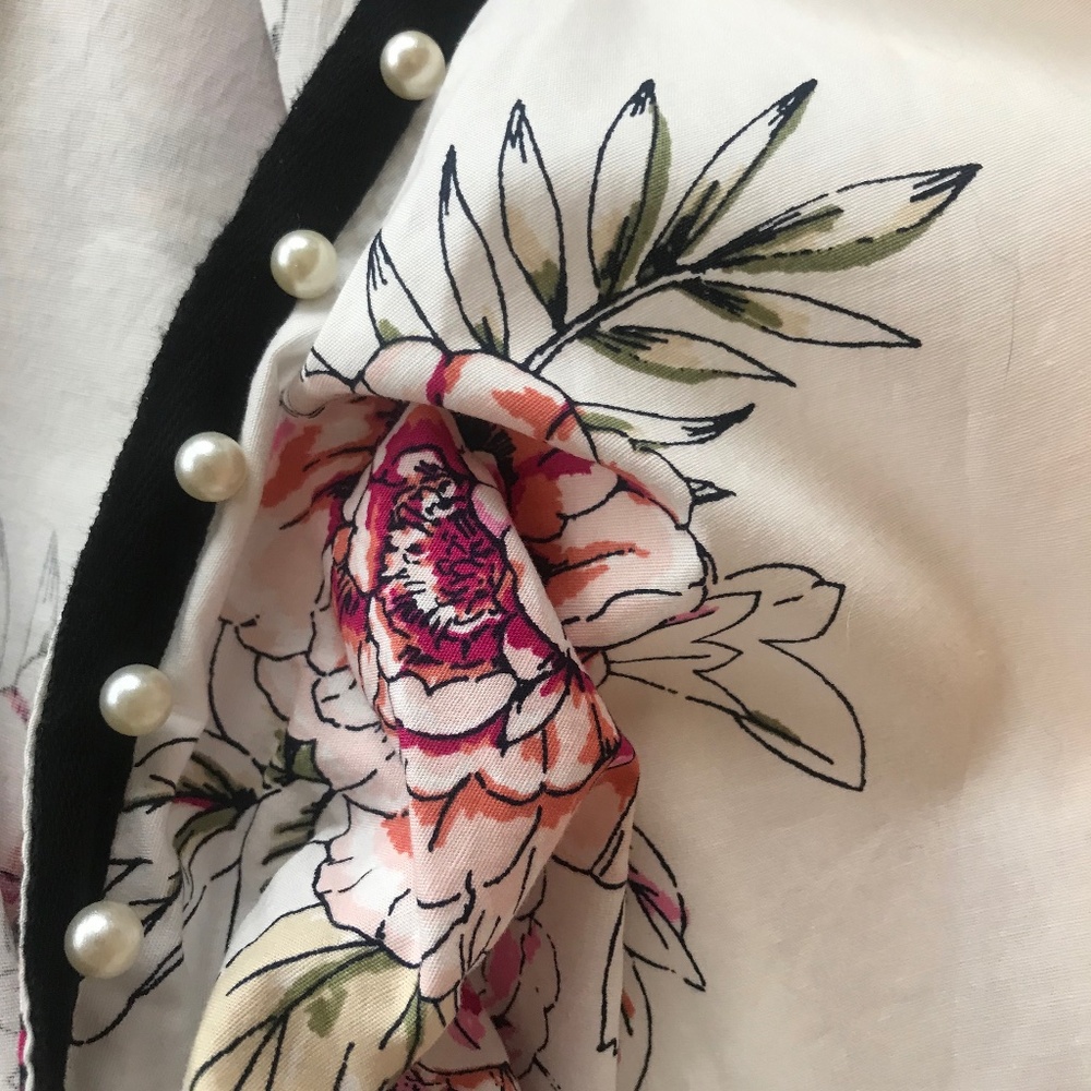 Floral Wrap Top